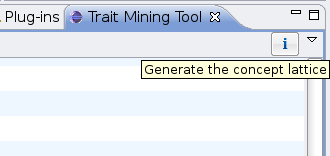 Generate the concept lattice